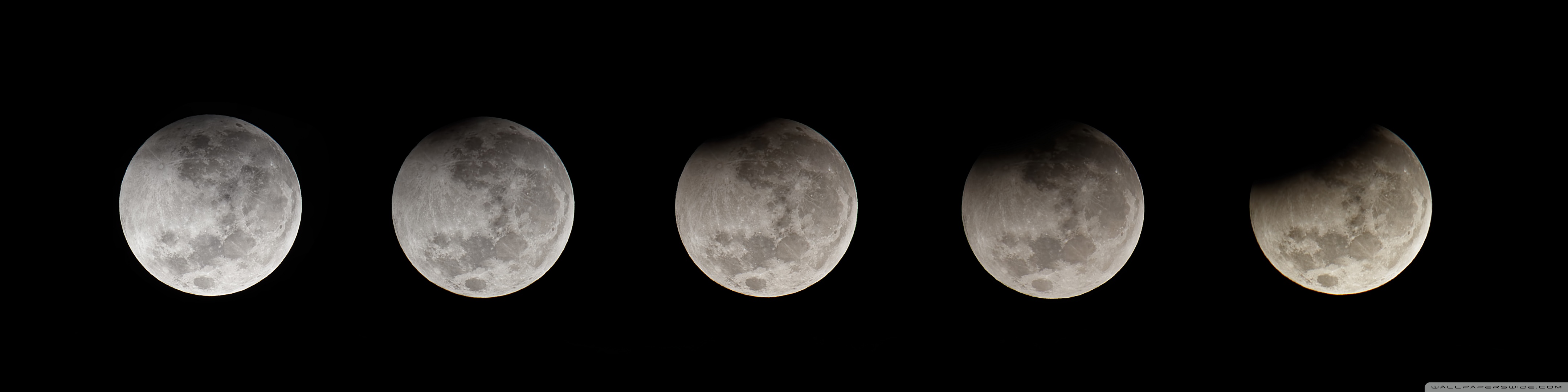 Moon Eclipse Sequence Ultra HD Desktop Background Wallpaper for 4K UHD TV, Widescreen & UltraWide Desktop & Laptop, Multi Display, Dual & Triple Monitor, Tablet