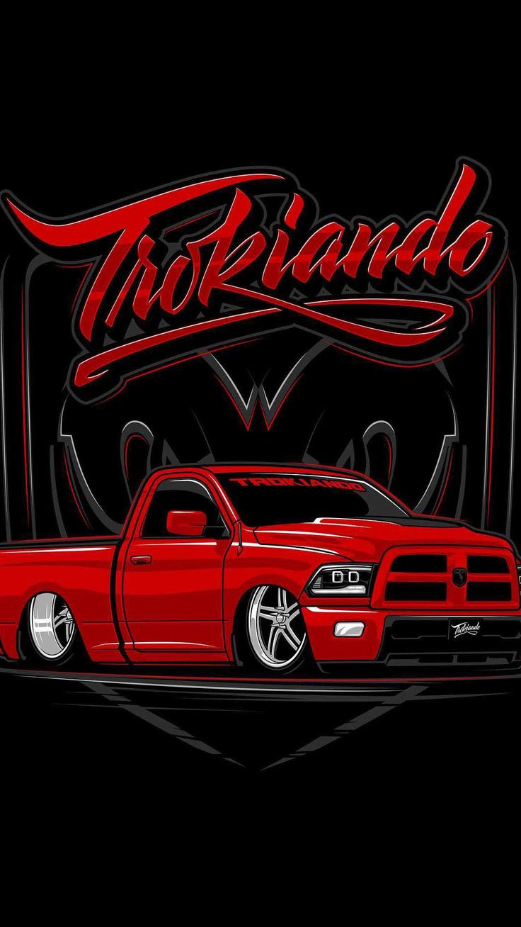Trokiando Wallpaper Discover more Chevy Truck, Takuache, Takuache Truck, Takuache Trucks, Trokiando wallpaper.. Dropped trucks, Cartoon car drawing, Chevy trucks