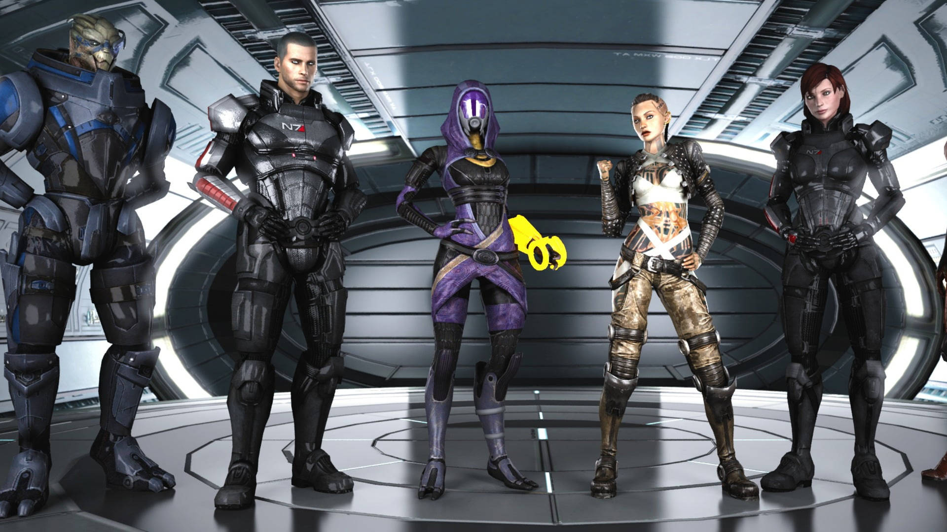 Download Mass Effect Commander Shepard Team Wallpaper