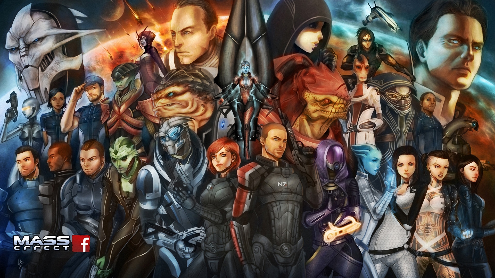 Mass Effect Characters Wallpapers Wallpaper Cave