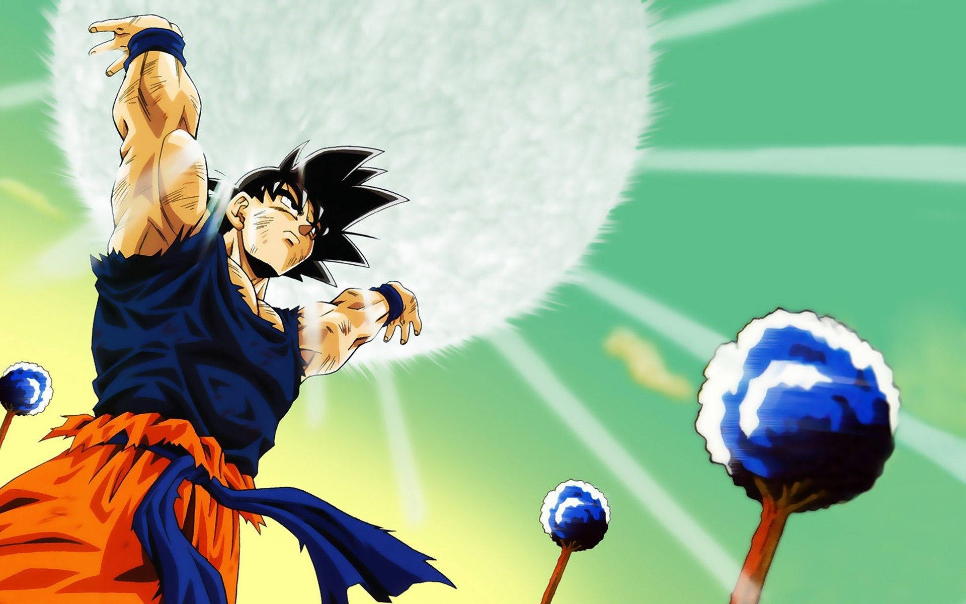 Download Goku Charging Spirit Bomb Wallpaper