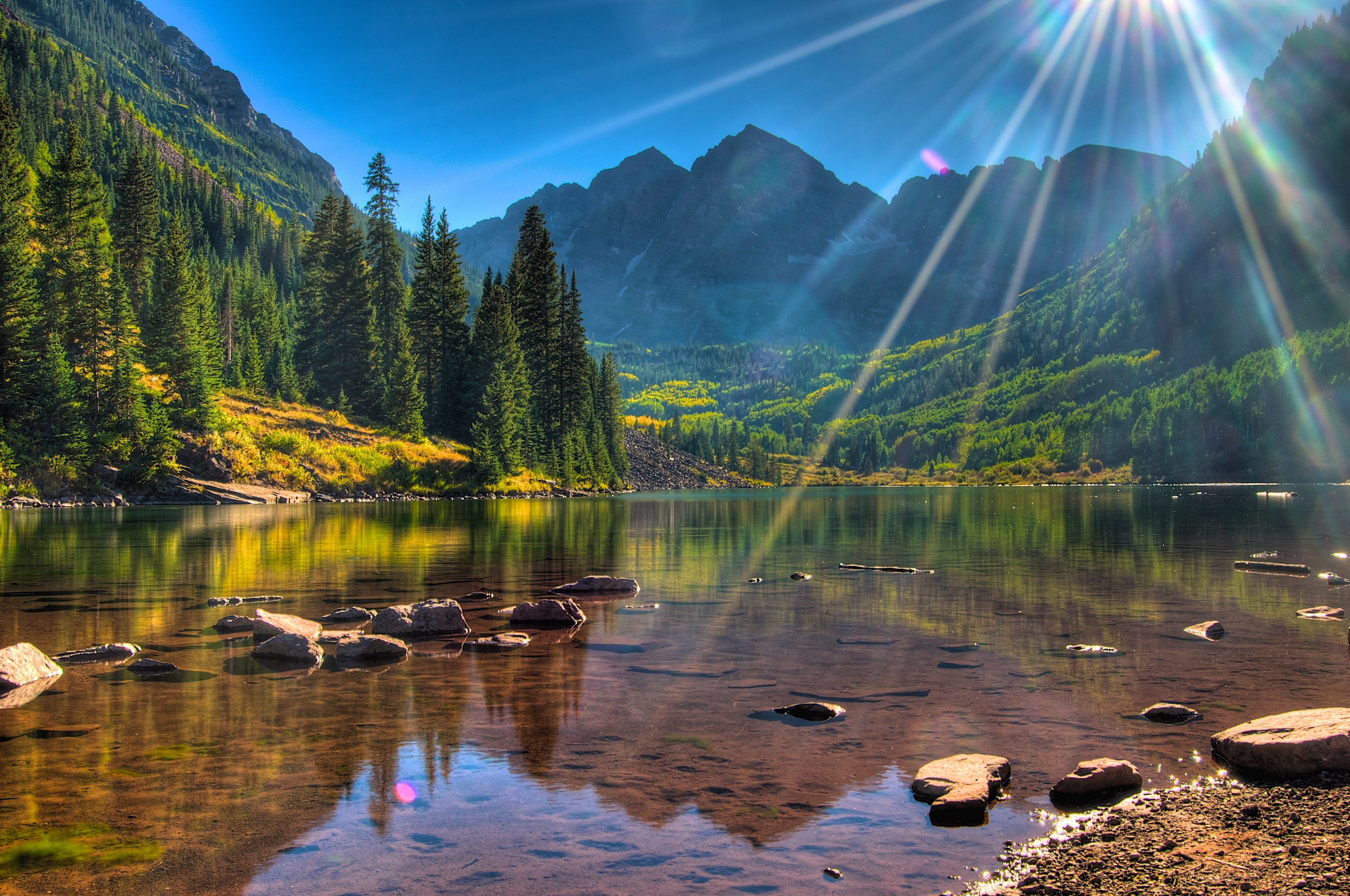 Maroon Bells HD Wallpaper and Background