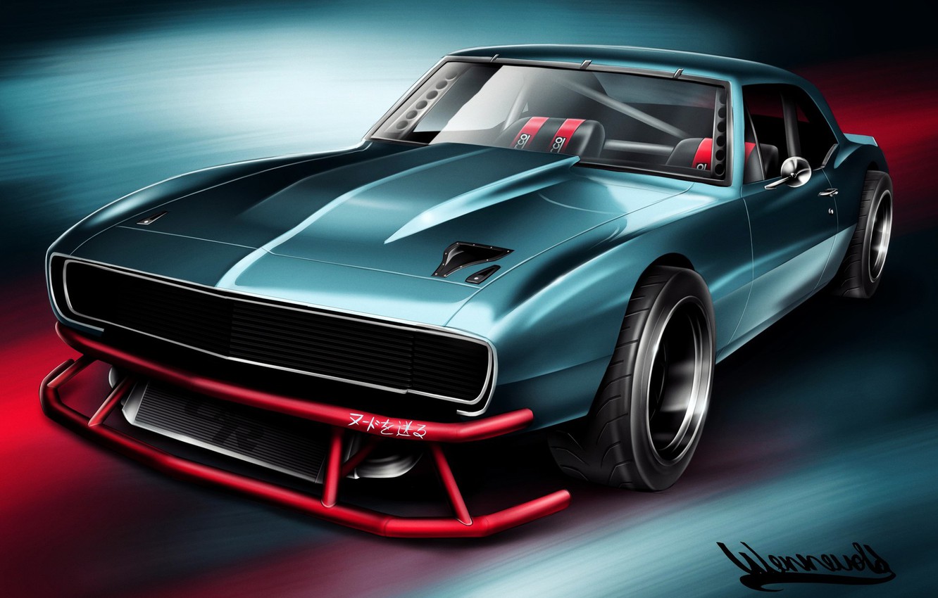 Wallpaper Auto, Figure, Chevrolet, Machine, Camaro, Art, 1967, Chevrolet Camaro, Vehicles, Transport, Transport & Vehicles, Andreas Hoås Wennevold, by Andreas Hoås Wennevold, Wennevold, by Wennevold, 1967 Chevrolet Camaro Classics image for desktop
