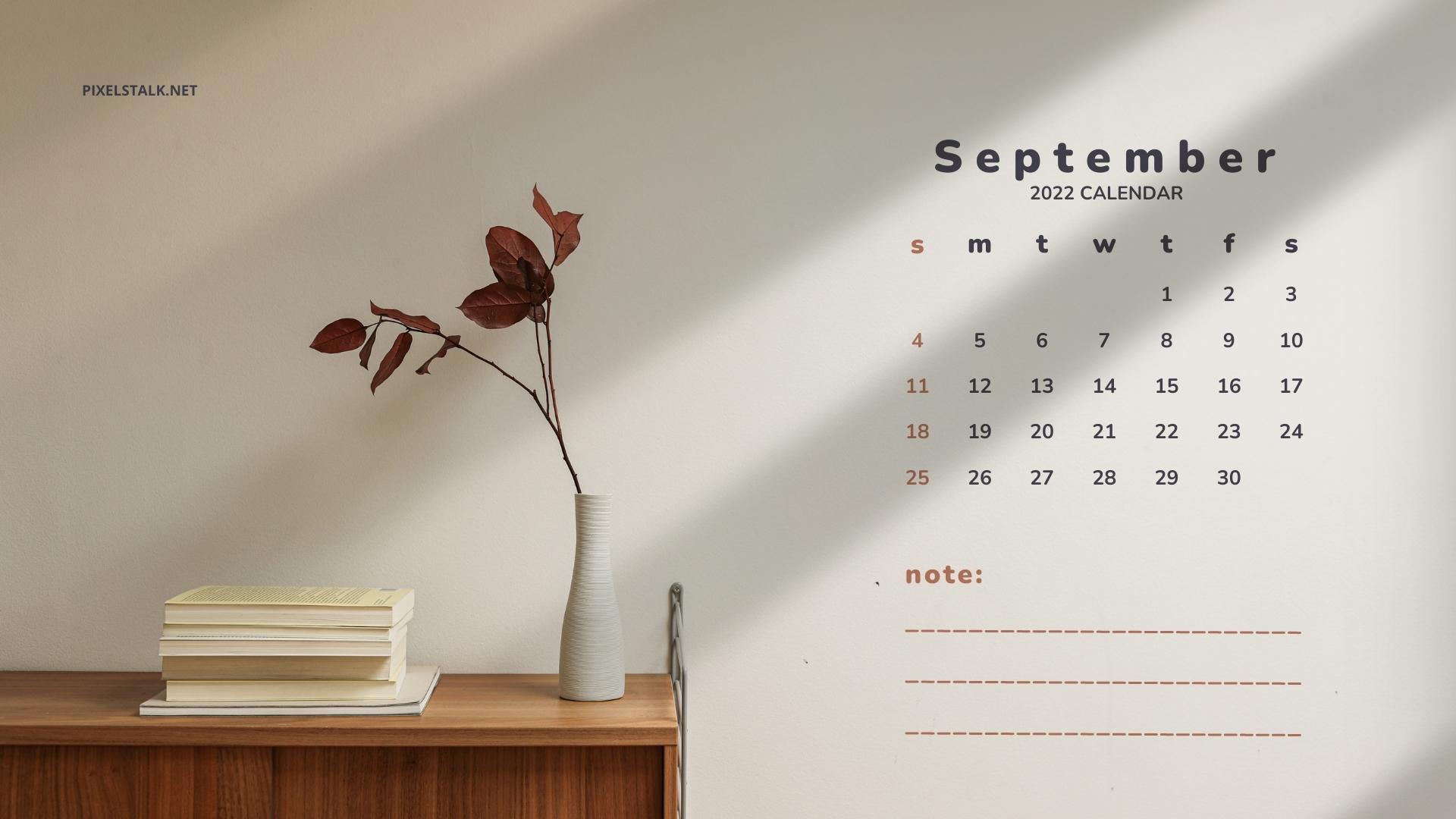 September 2022 Calendar Wallpapers HD Free Download