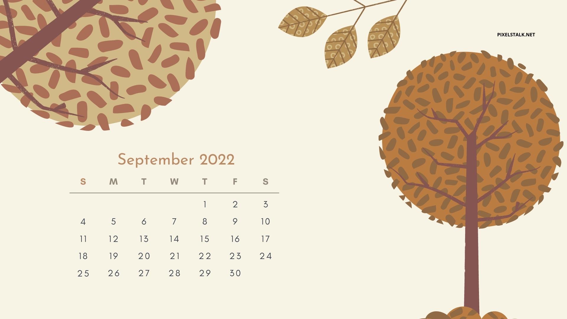 September 2022 Calendar Backgrounds HD