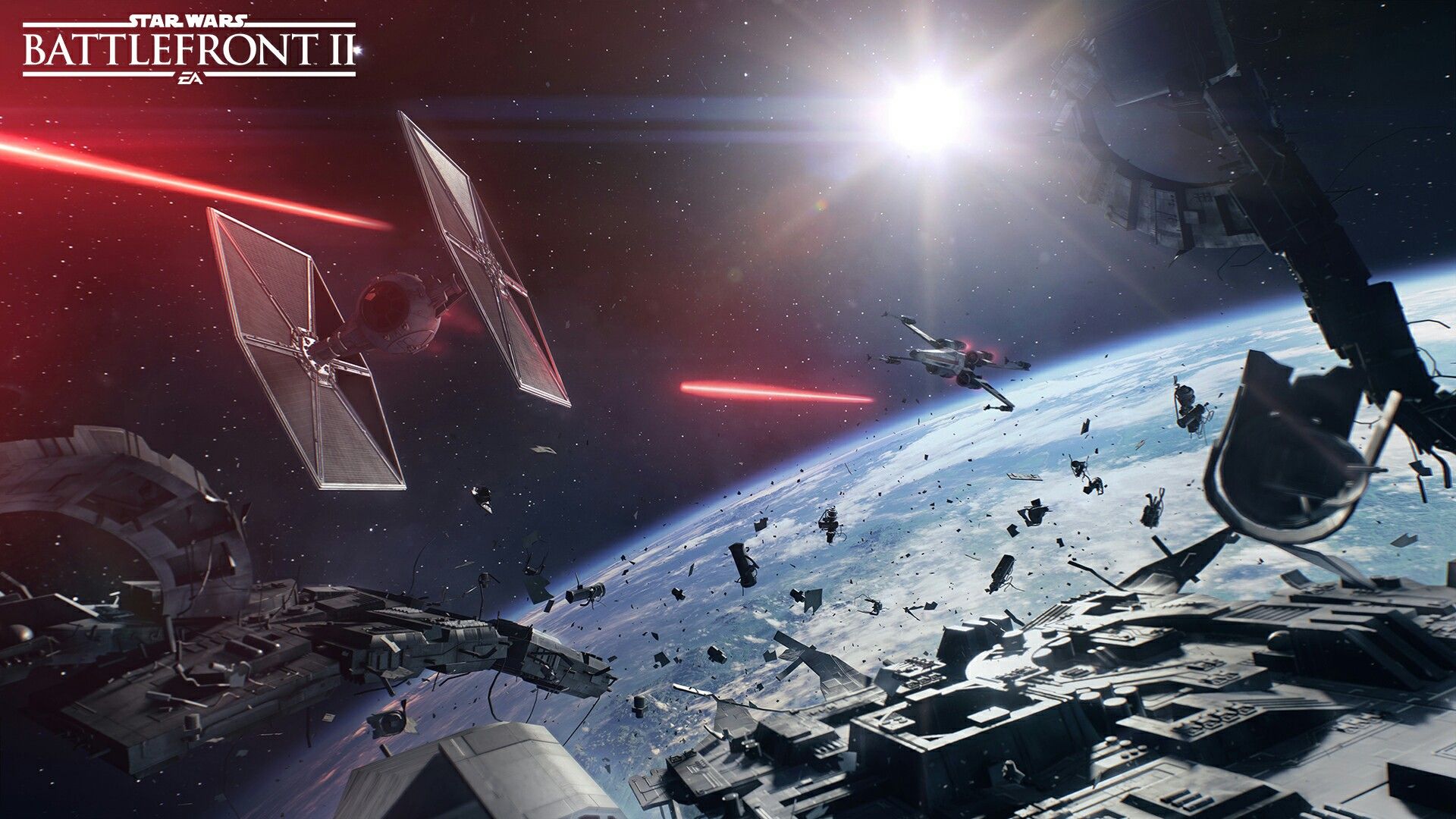 Star Wars Battlefront II Space Battle wreckage. Star wars video games, Star wars pc, Star wars wallpaper