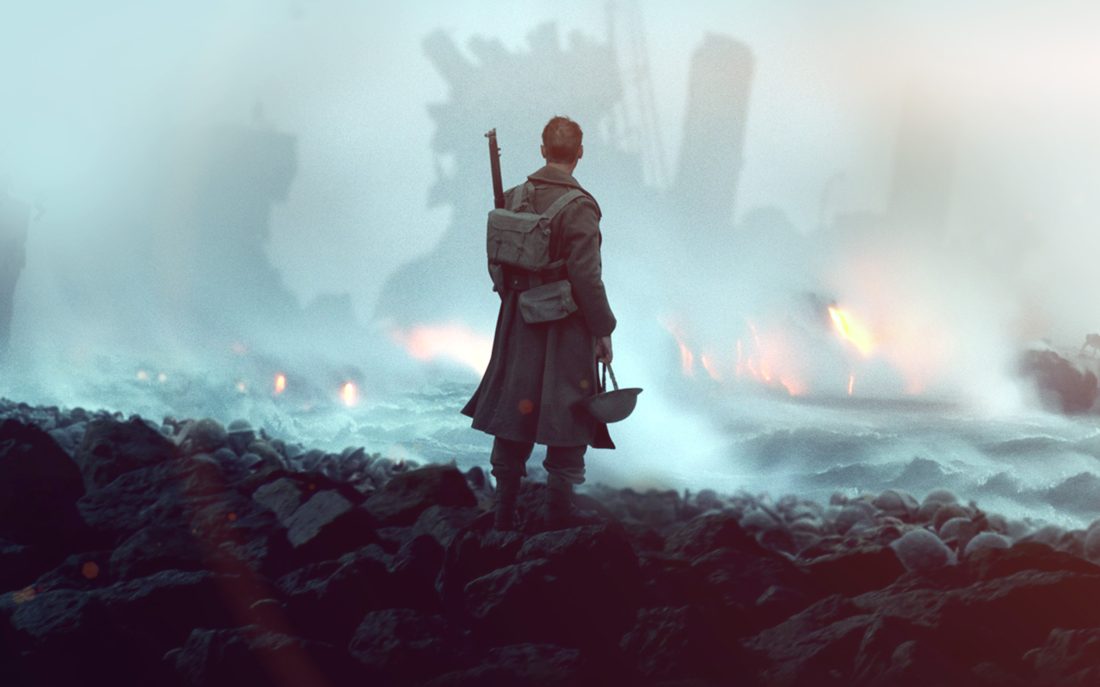 Dunkirk War Film Illustration Art Flare Wallpaper