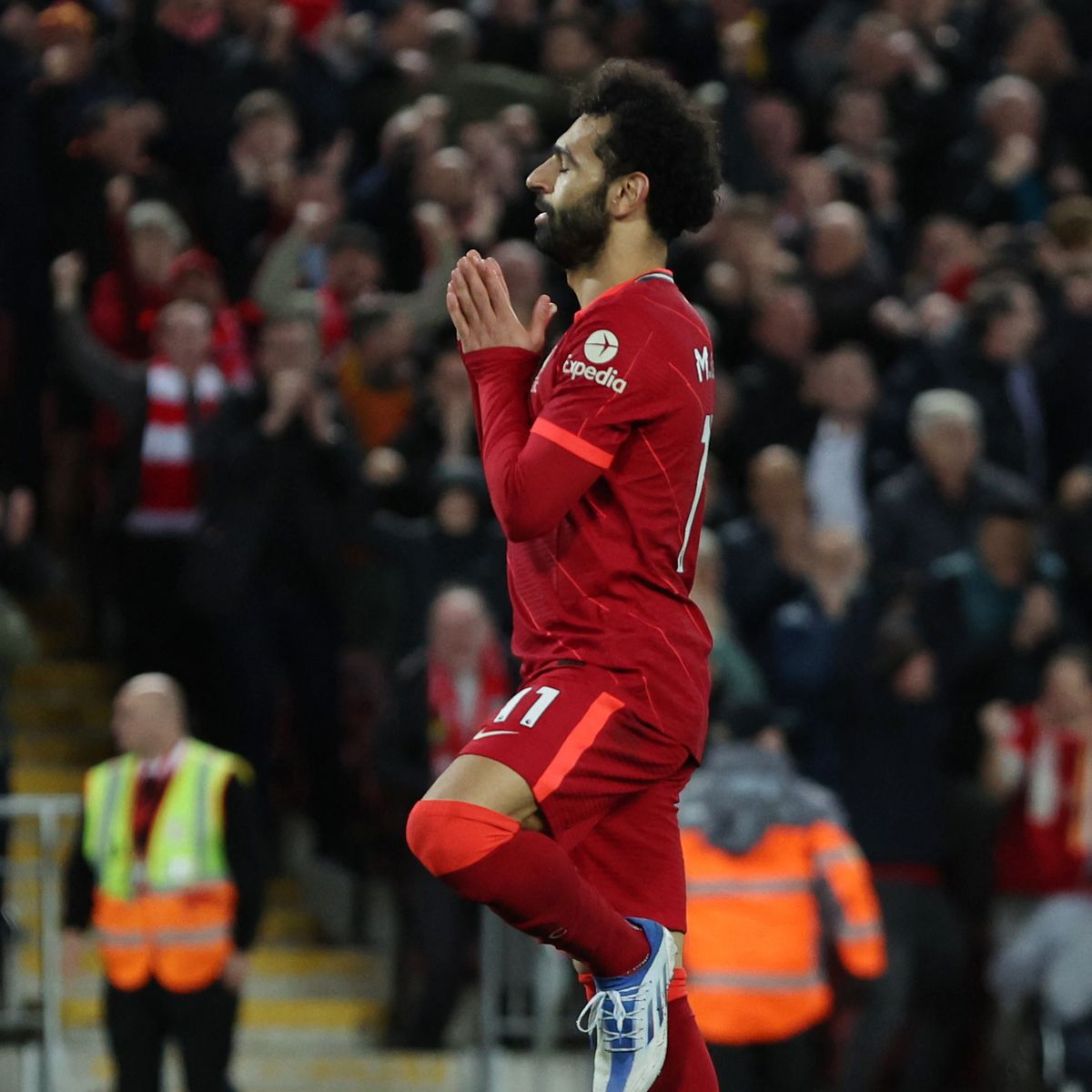 Mohamed Salah goal celebration explained as he brings back yoga gesture against Man Utd