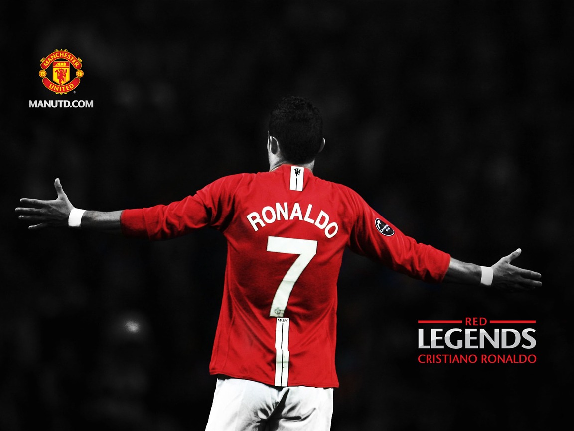 Cristiano Ronaldo Red Legends Manchester United Wallpaper