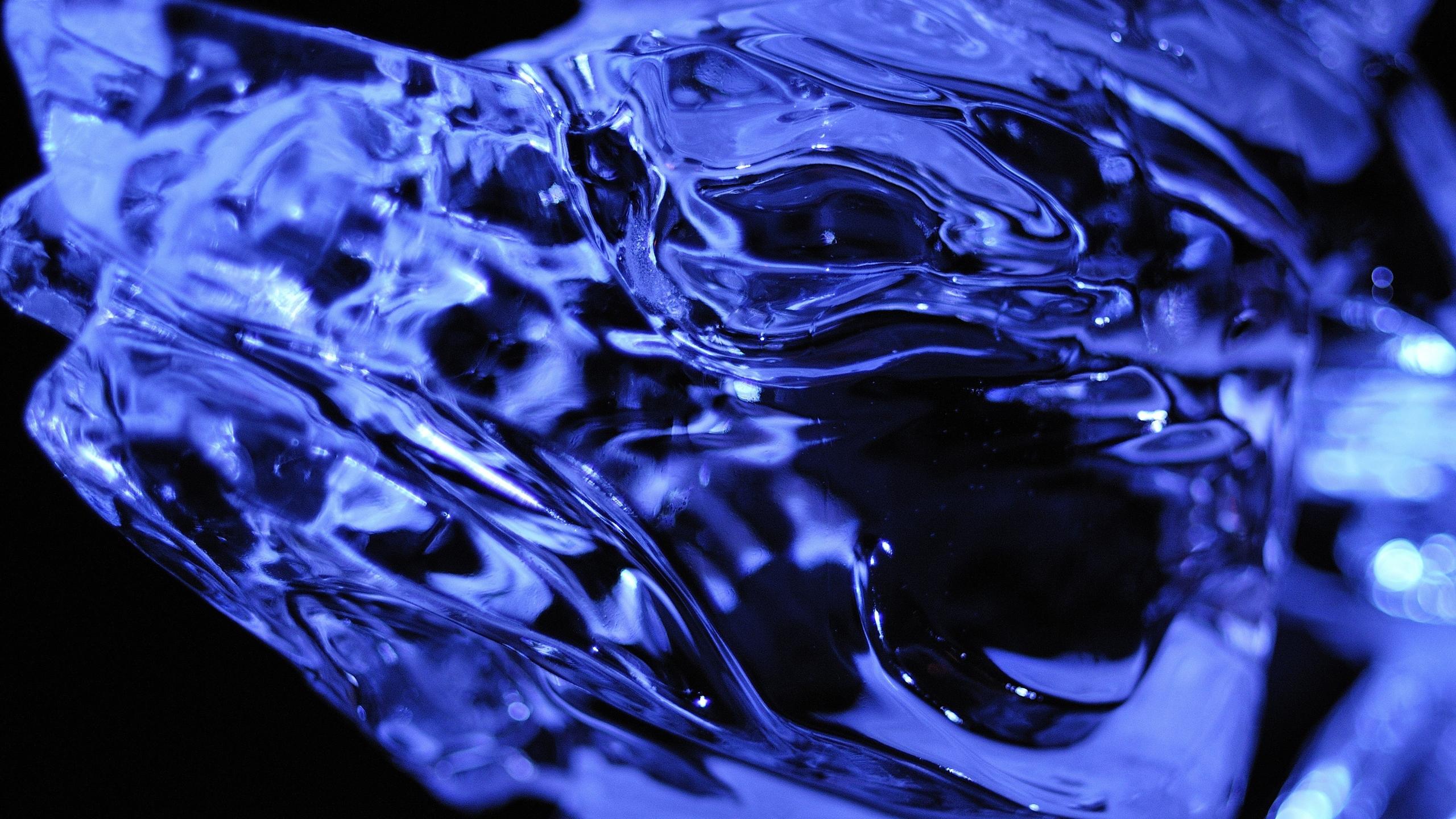 Blue abstract surge on the image