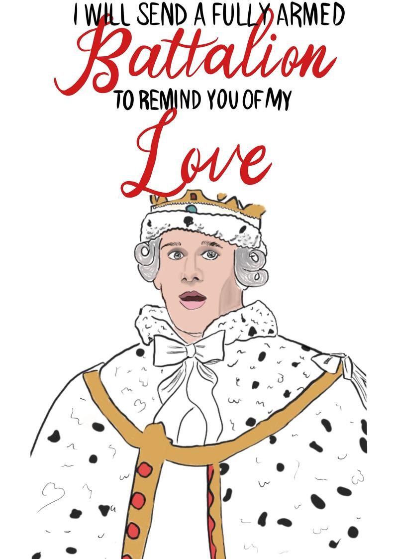 King George Hamilton Love Card. George hamilton, King george, Hamilton wallpaper