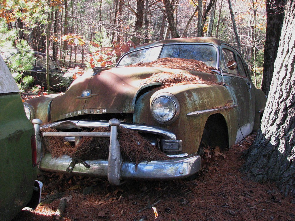 A JUNK 1951 PLYMOUTH CRANBROOK SEDAN IN NOV 2010. Put to re