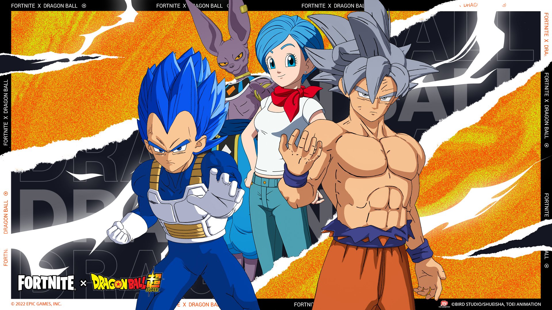 Fortnite's right, Son Goku, Vegeta, Bulma and Beerus of Dragon Ball Super have arrived