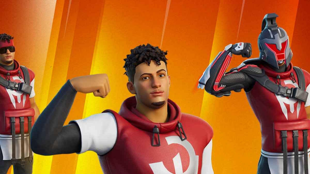 NFL Quarterback & MVP Patrick Mahomes makes a play in the Fortnite Icon Series