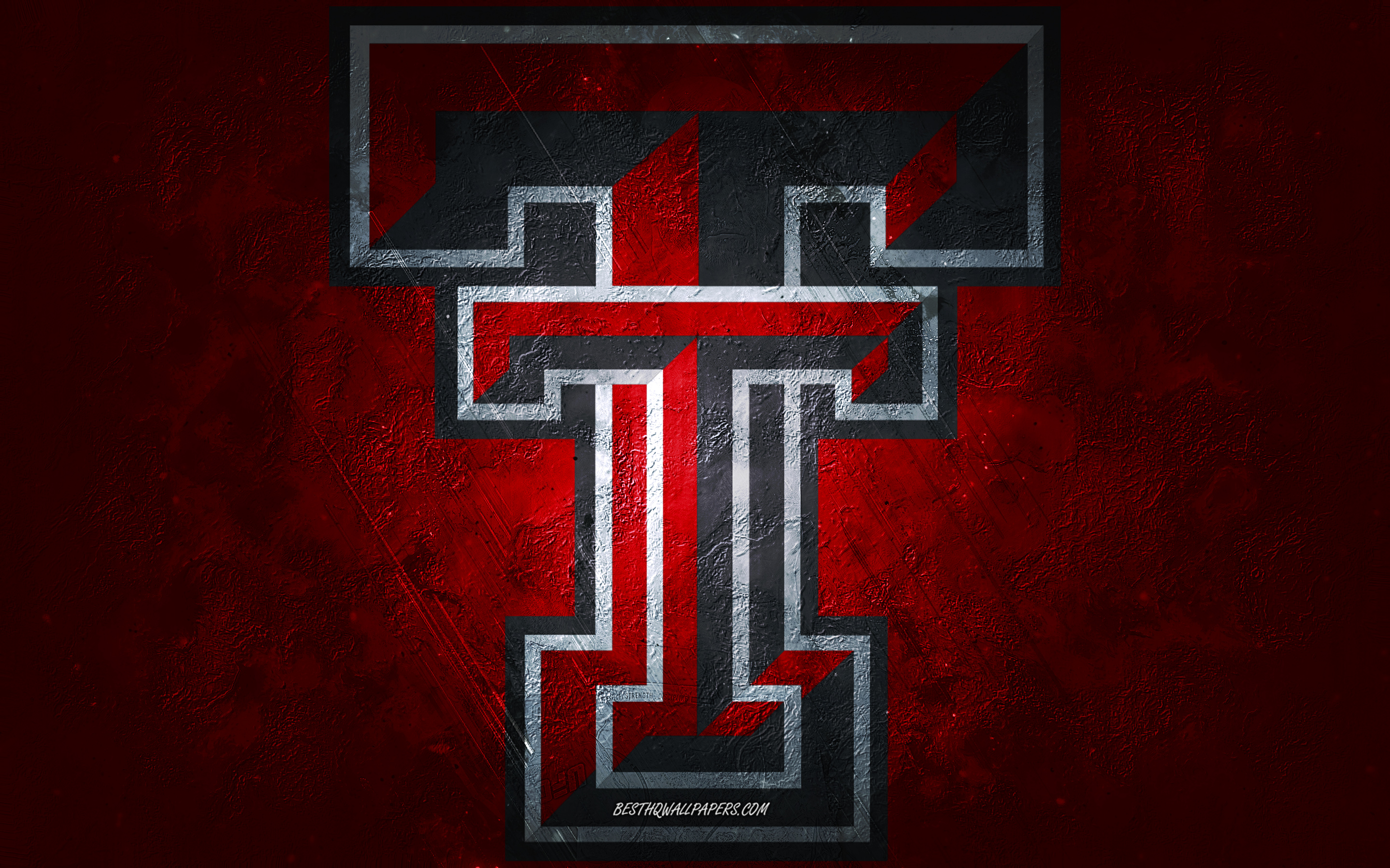 Download wallpaper Texas Tech Red Raiders, American football team, red background, Texas Tech Red Raiders logo, grunge art, NCAA, American football, Texas Tech Red Raiders emblem for desktop with resolution 2880x1800. High