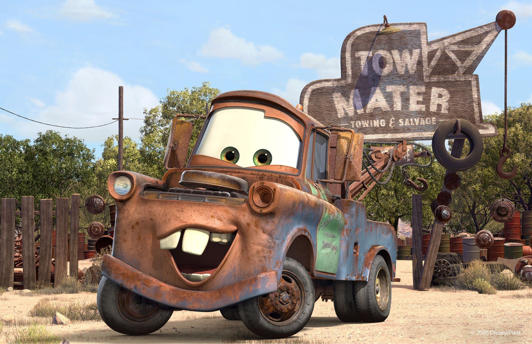 Disney Pixar Cars Photo: Tow Mater. Cars movie characters, Cars movie, Disney pixar cars