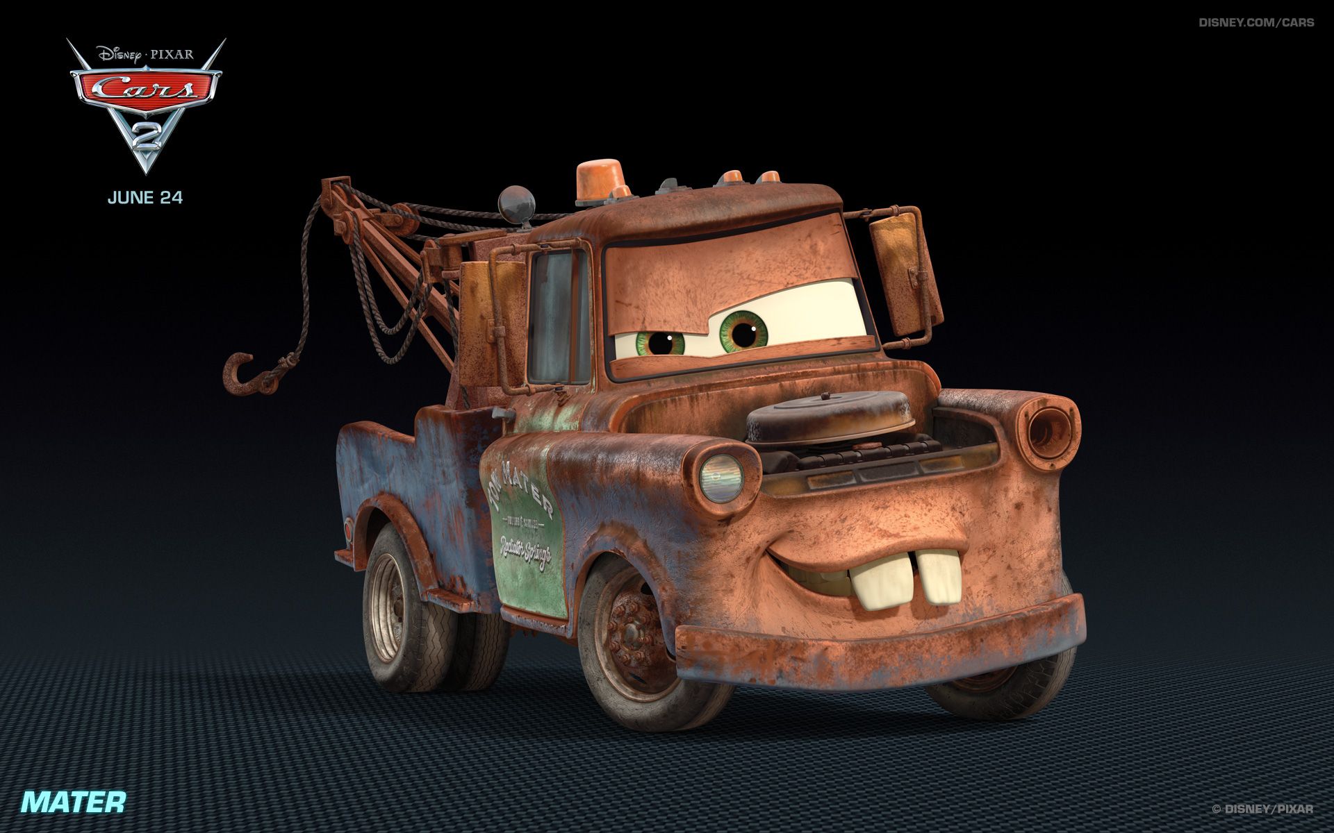 Tow Mater. Mater cars, Cars movie, Disney pixar cars