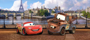 Download Lightning Mcqueen And Mater Cars 2 Wallpaper