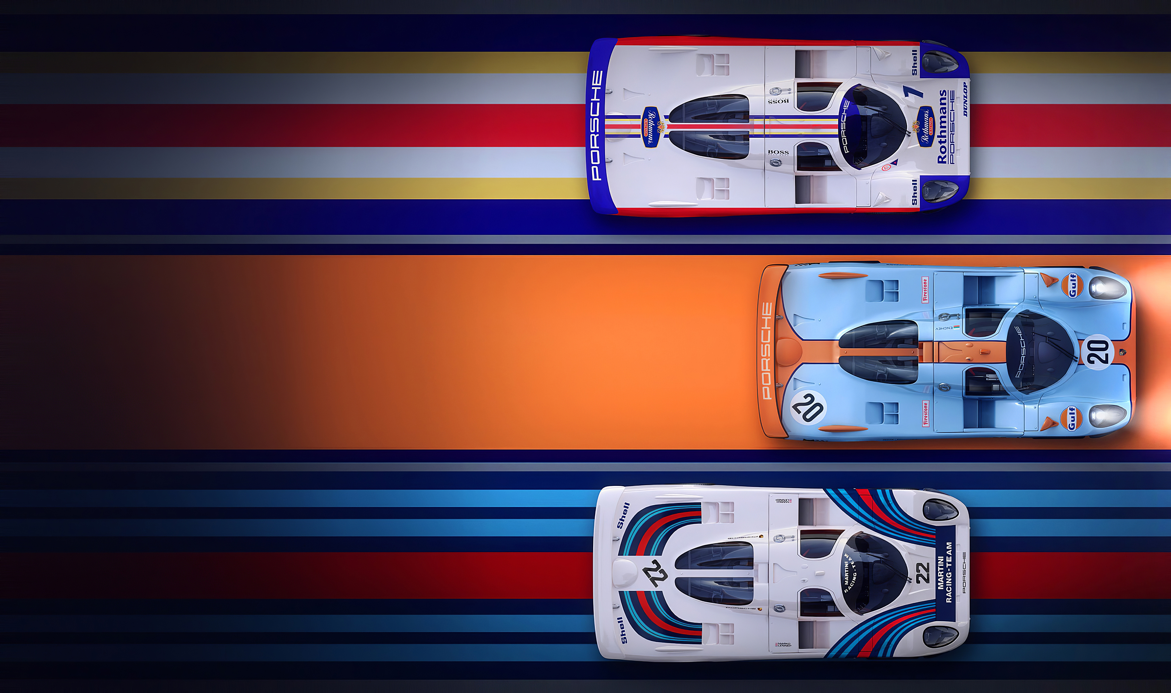 Porsche Racing Digital Art / iPhone HD Wallpaper Background Download (png / jpg)