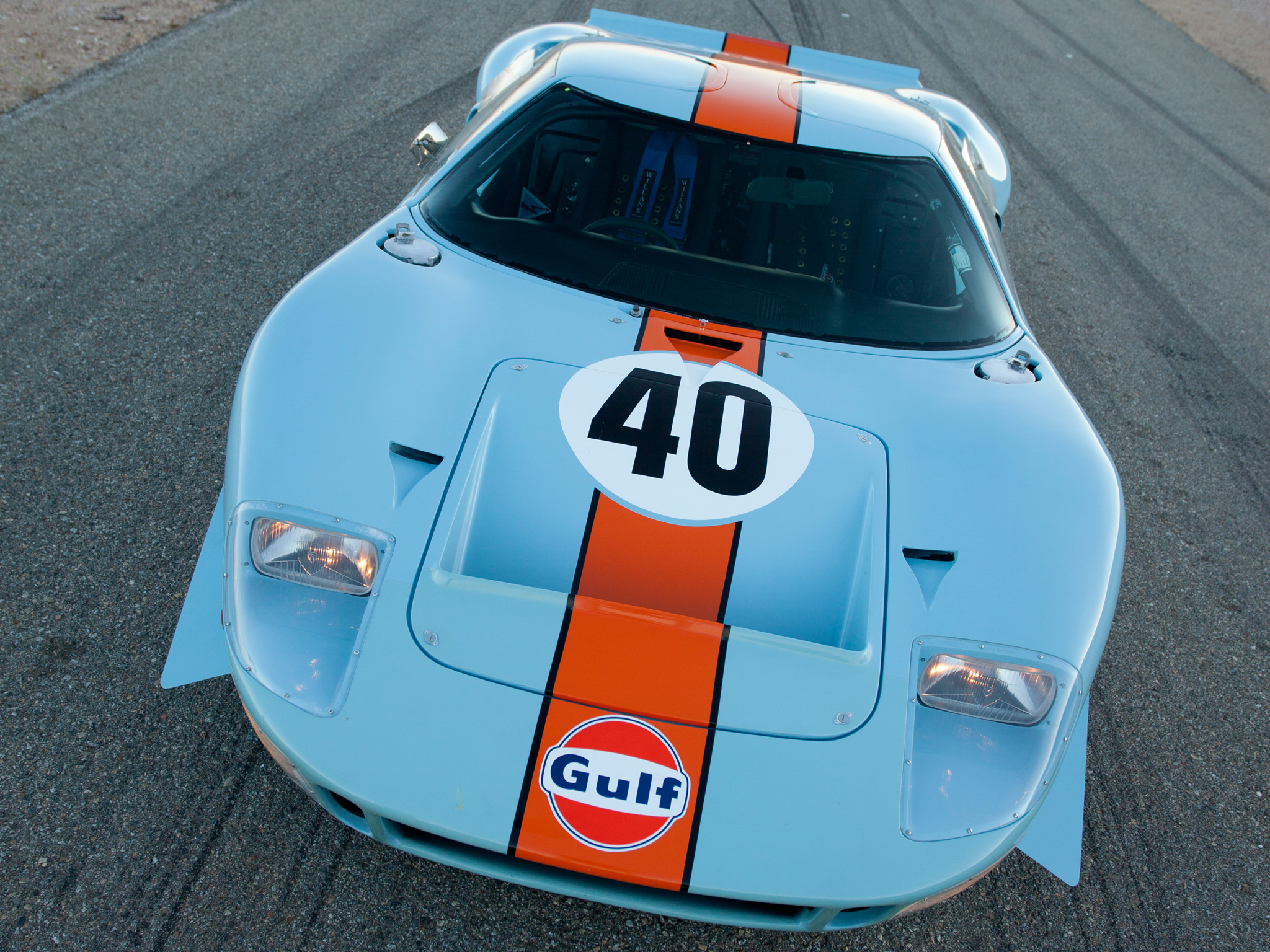 Ford GT40 Gulf Oil Le Mans Race Racing Supercar Classic D Wallpaperx1536