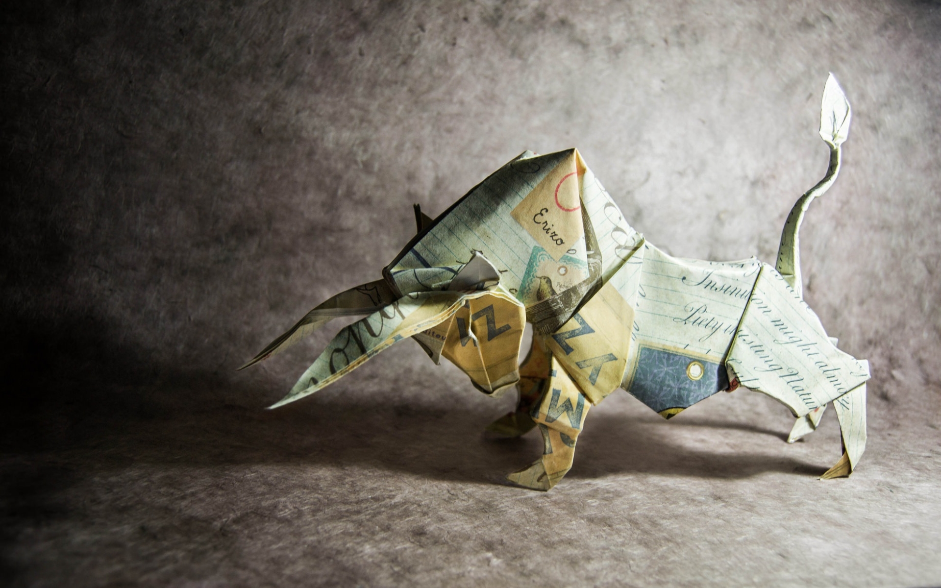 Origami Bull wallpaper. Origami Bull