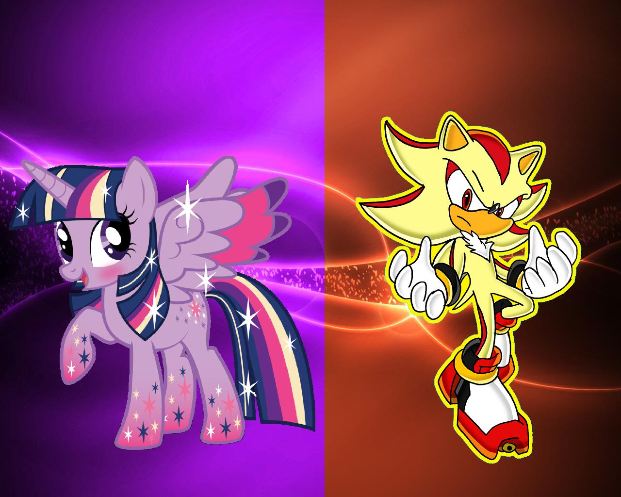 Safe, Twilight Sparkle, Alicorn, Pony, Copy And Paste, Crossover, Female, Mare, Rainbow Power, Rainbow Power Ified, Shadow The Hedgehog, Sonic The Hedgehog (series), Super Shadow, Twilight Sparkle (alicorn)