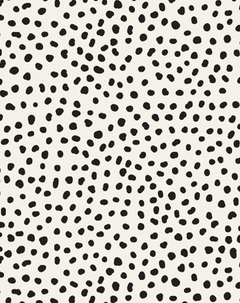 SHOP Gigi' Dots Spot Wallpaper in Black & Beige Peel & Stick Wallpaper