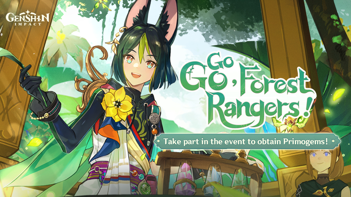 Go Go, Forest Rangers! —— The web event for Genshin Impact's new character: Tighnari is now available