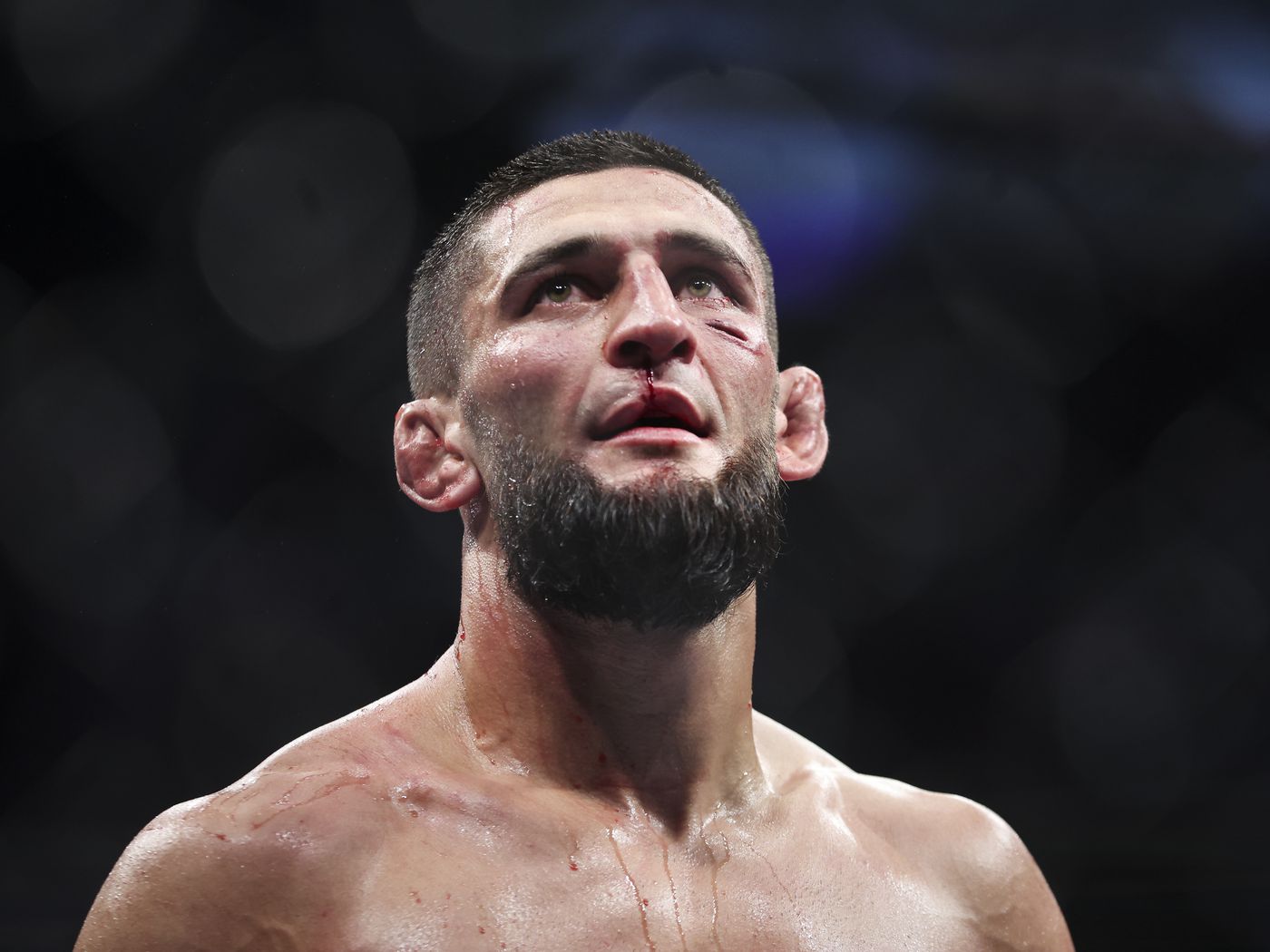 Khamzat Chimaev promises 'coffin' for Nate Diaz in response to UFC 279 promo