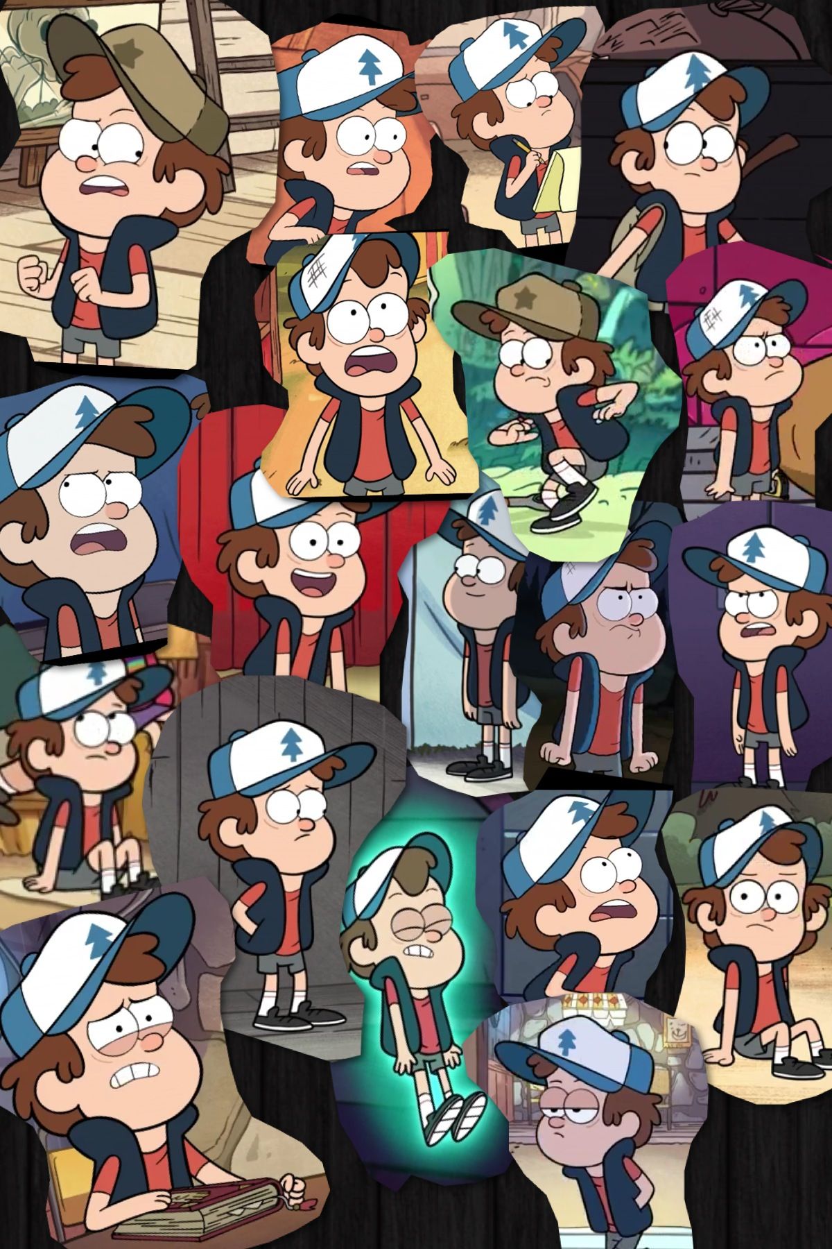 FINALLY, Some Good, Clear Shots Of Dipper Pines From Gravity Falls For Reference!!. Гравити фолз, Рисовать, Художества