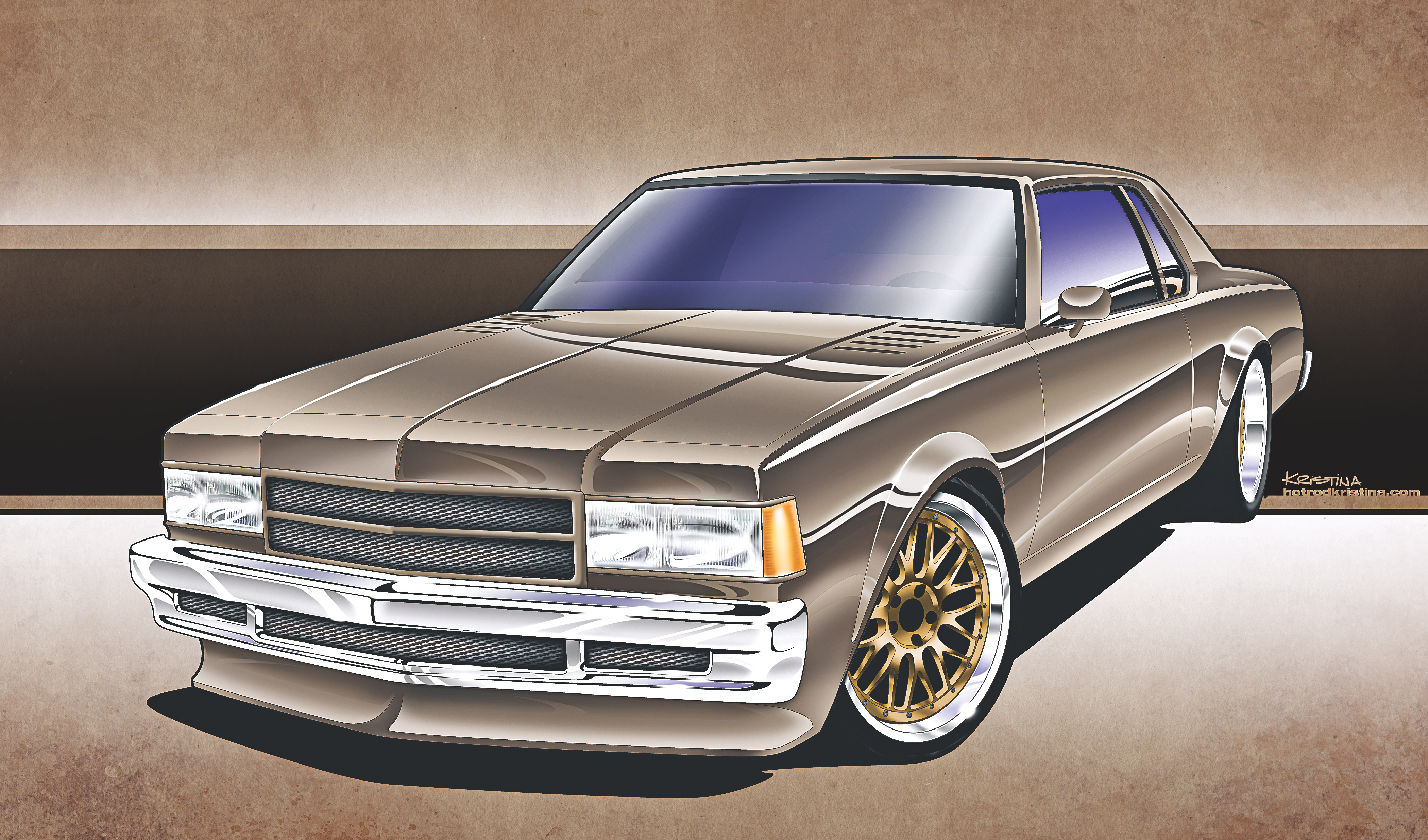 Chevy Caprice tuning hot rod custom wallpaperx2471