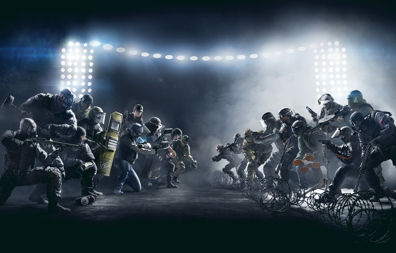 Wallpaper Gun, Police, Light, Weapons, Shield, COP, The bandits, Shotgun, Special forces, Equipment, Storm, Ubisoft Entertainment, Police, Terrorists, Ubisoft Montreal, The vest image for desktop, section игры