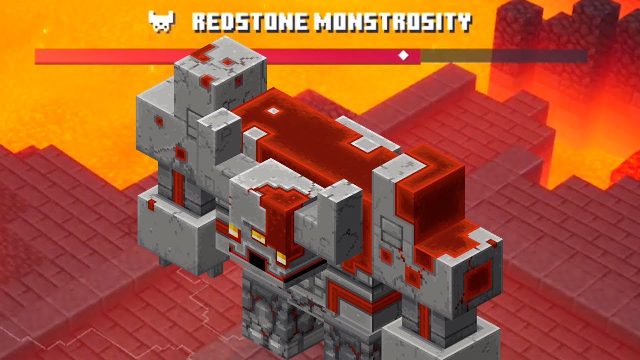 Minecraft Dungeons Monstrosity Boss Fight