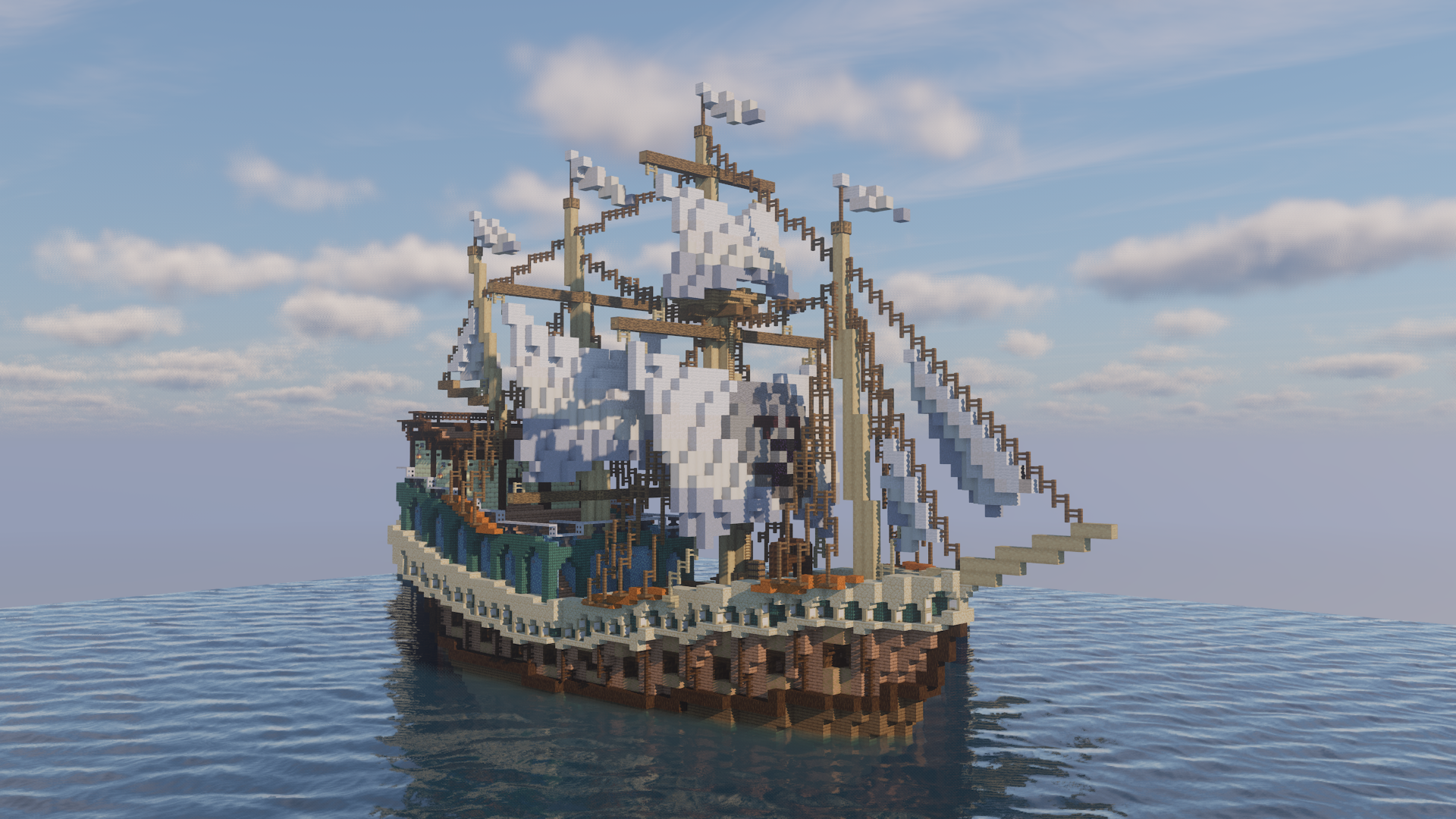 Spanish pirate galleon ship