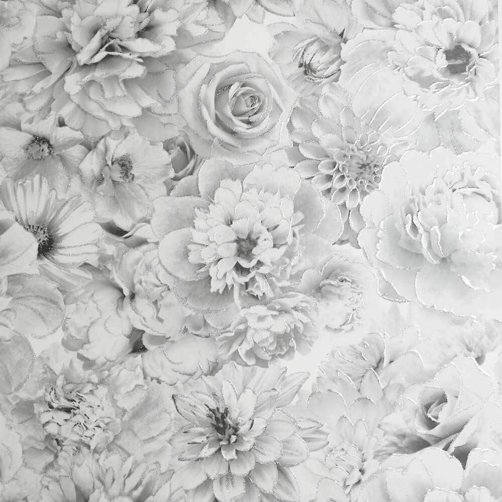 Gray Floral Wallpaper Free Gray Floral Background