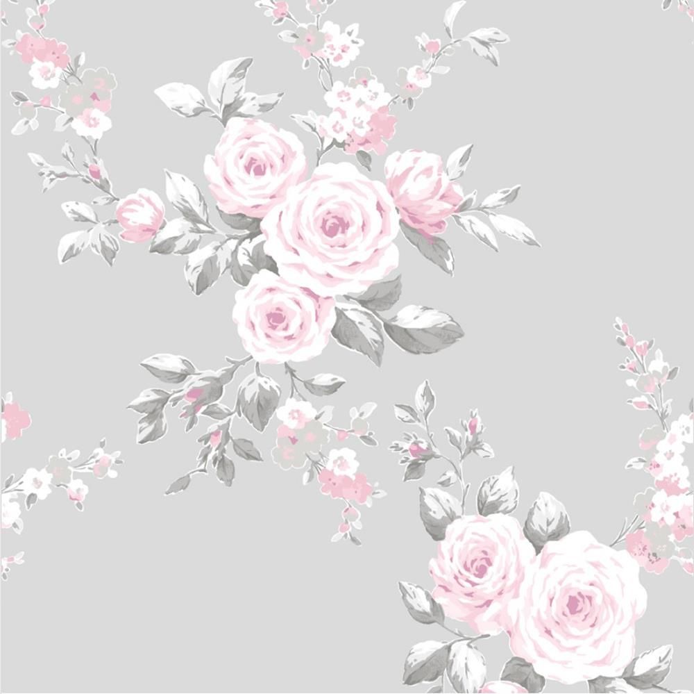 Grey Floral Wallpaper Free Grey Floral Background