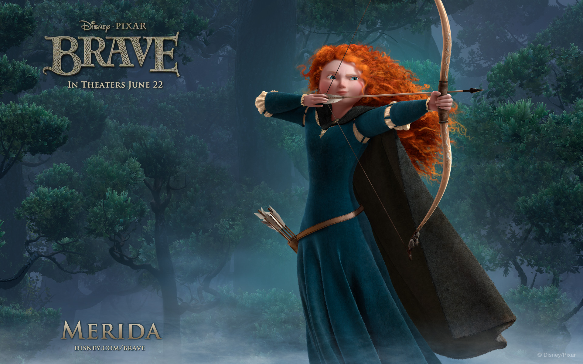 Pixar's Brave gets a Fantastic Set of Character Wallpaper