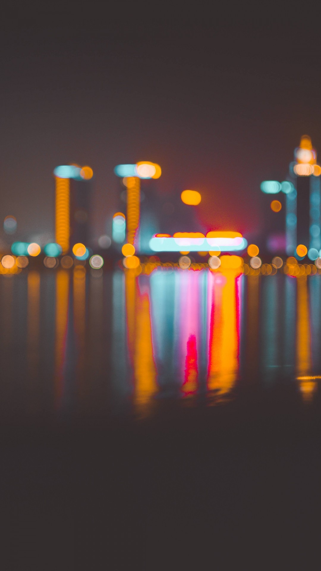 Wallpaper Blur, Bokeh, City, Night, 4K, 6K, Abstract