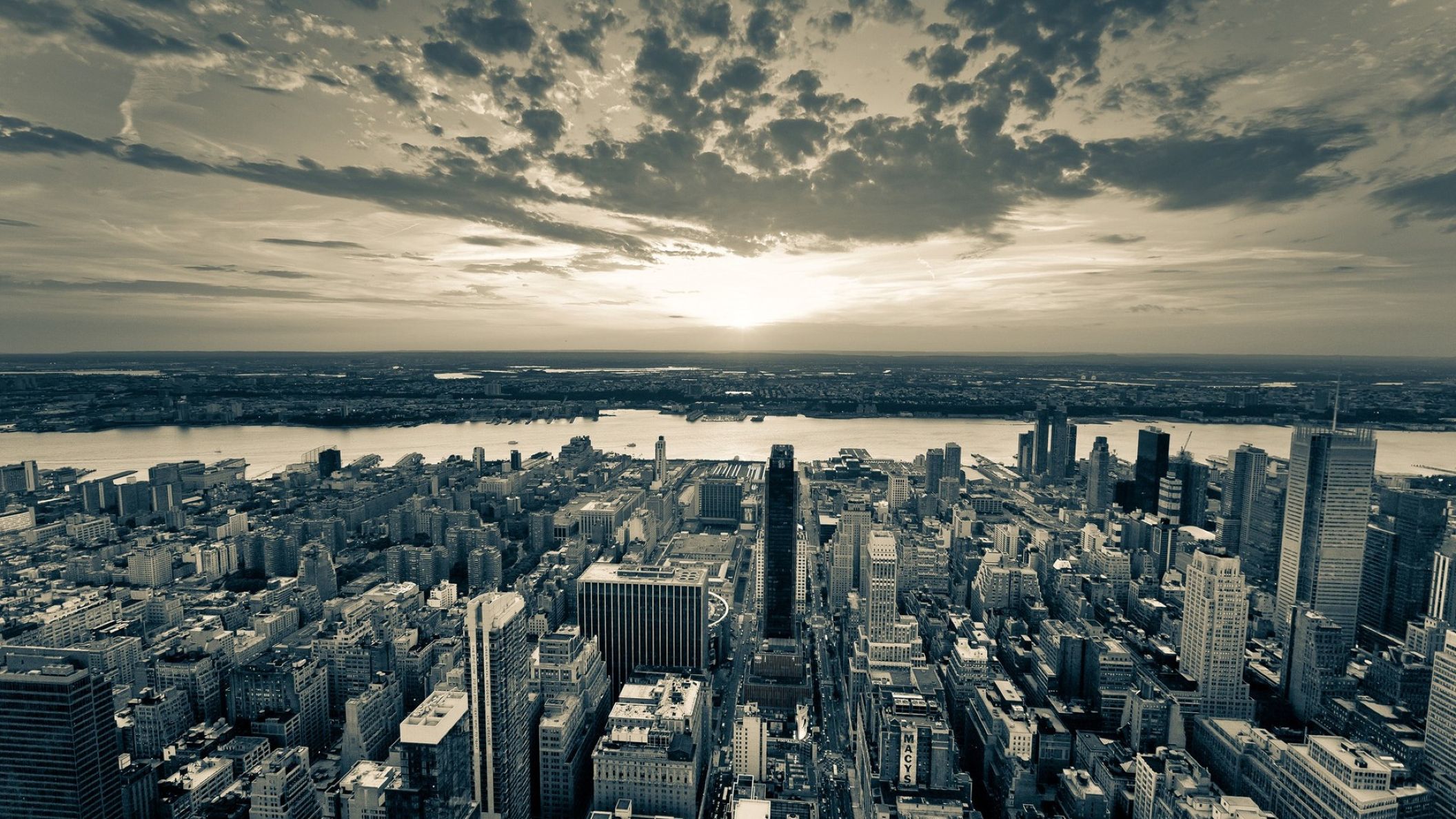 new york city skyline wallpaper black and white