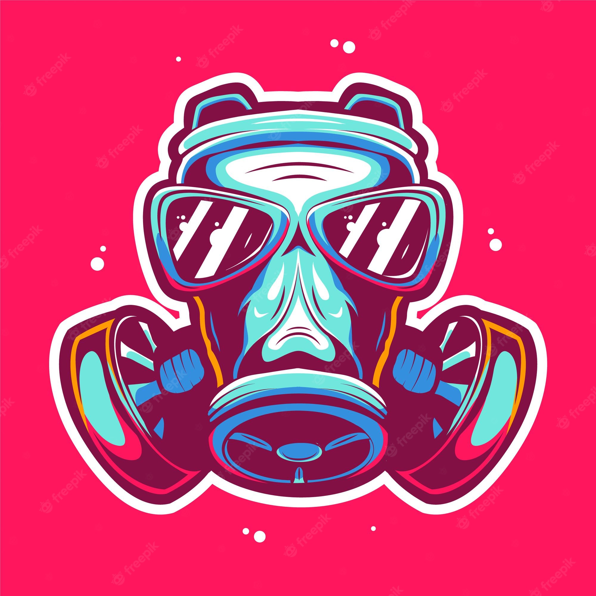 يبرد ضمير تشديد للإتصال رجل وفرة mask gas wallpaper