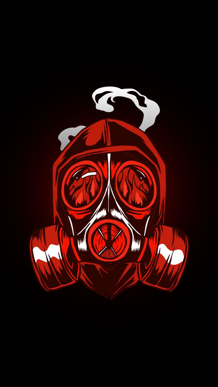 TOXIC MASK WALLPAPER. Skull wallpaper, Abstract wallpaper, Wallpaper