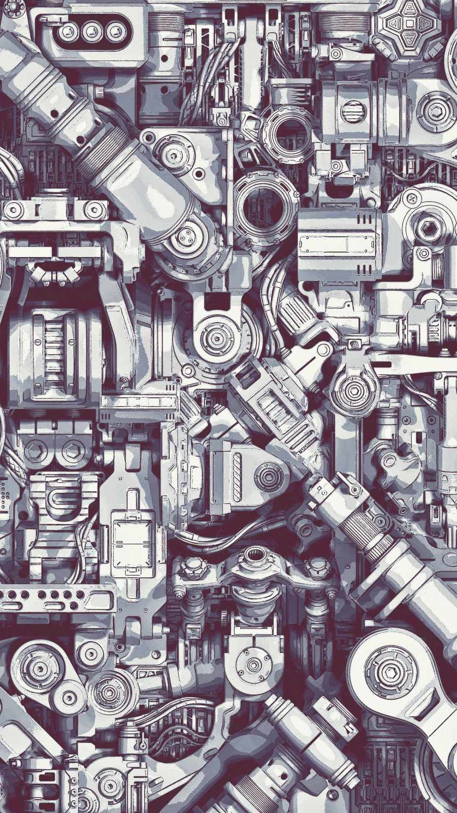 Mechanical Parts Wallpaper, iPhone Wallpaper