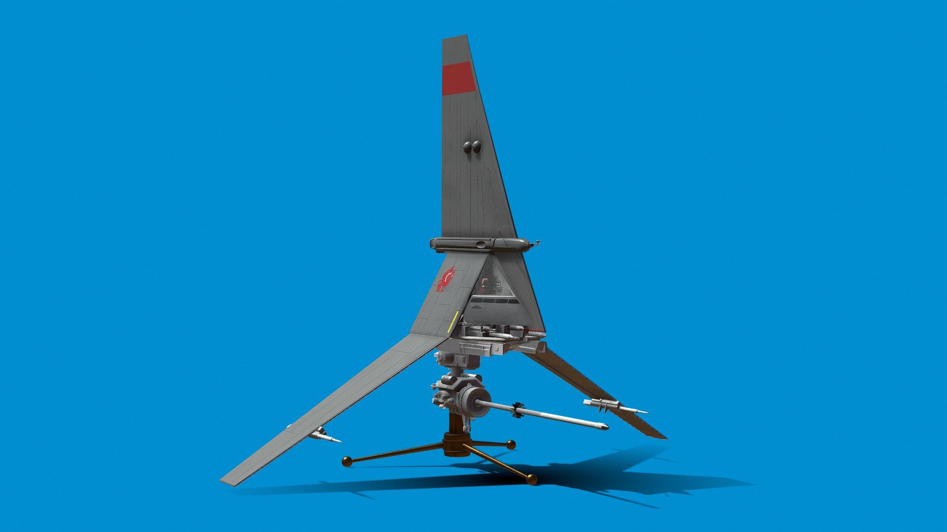 Star Wars's T 16 Skyhopper Royalty Free 3D Model By Kenji Marcio [0405d69]