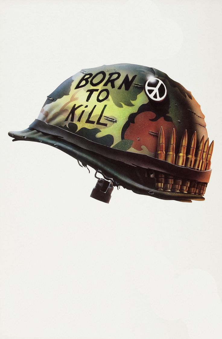 The Duality of Man to Kill & Peace Metal Jacket Kubrick. Full metal jacket, HD wallpaper, Army helmet