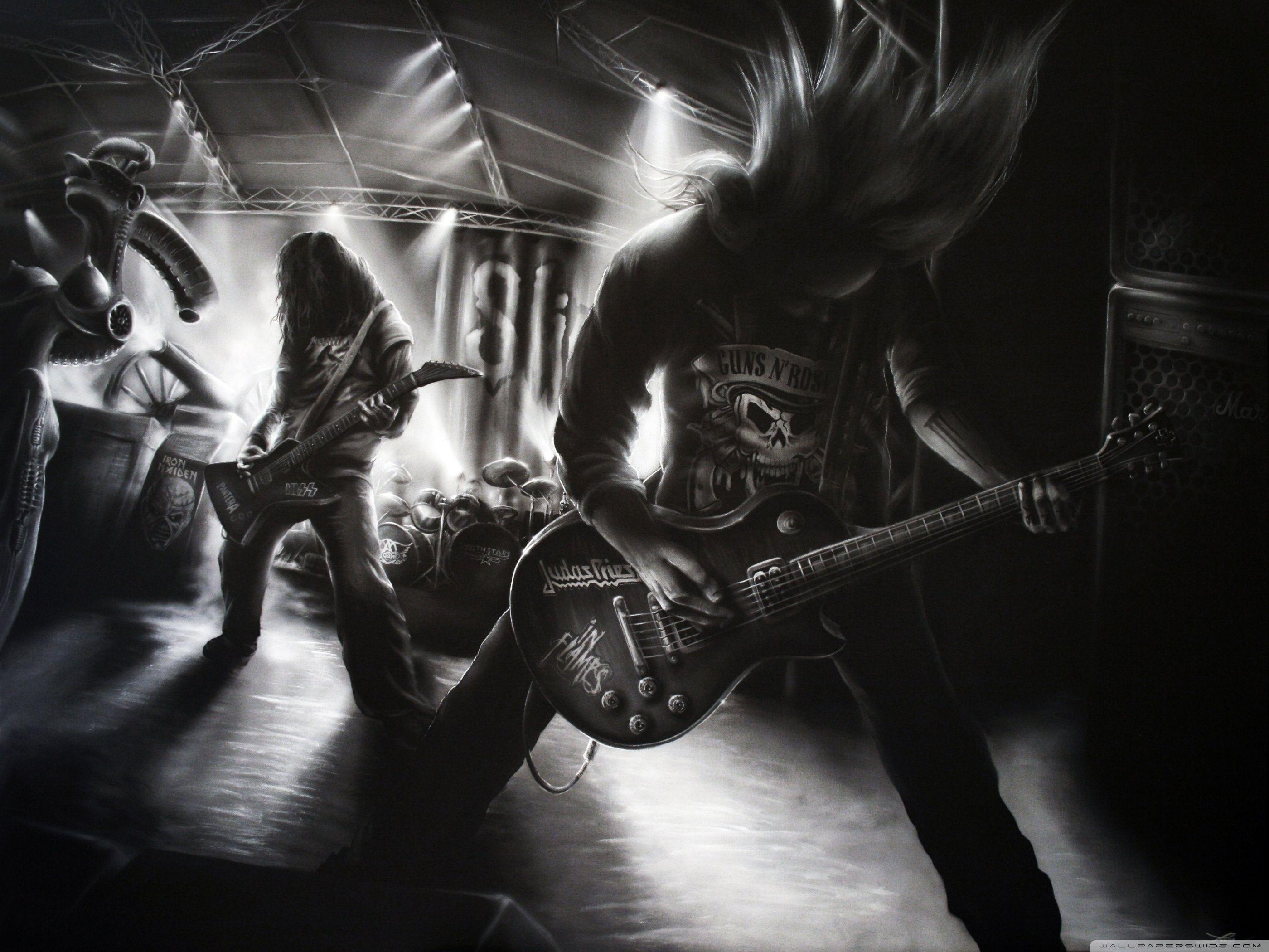Metal Rock Band HD desktop wallpaper, Widescreen, High