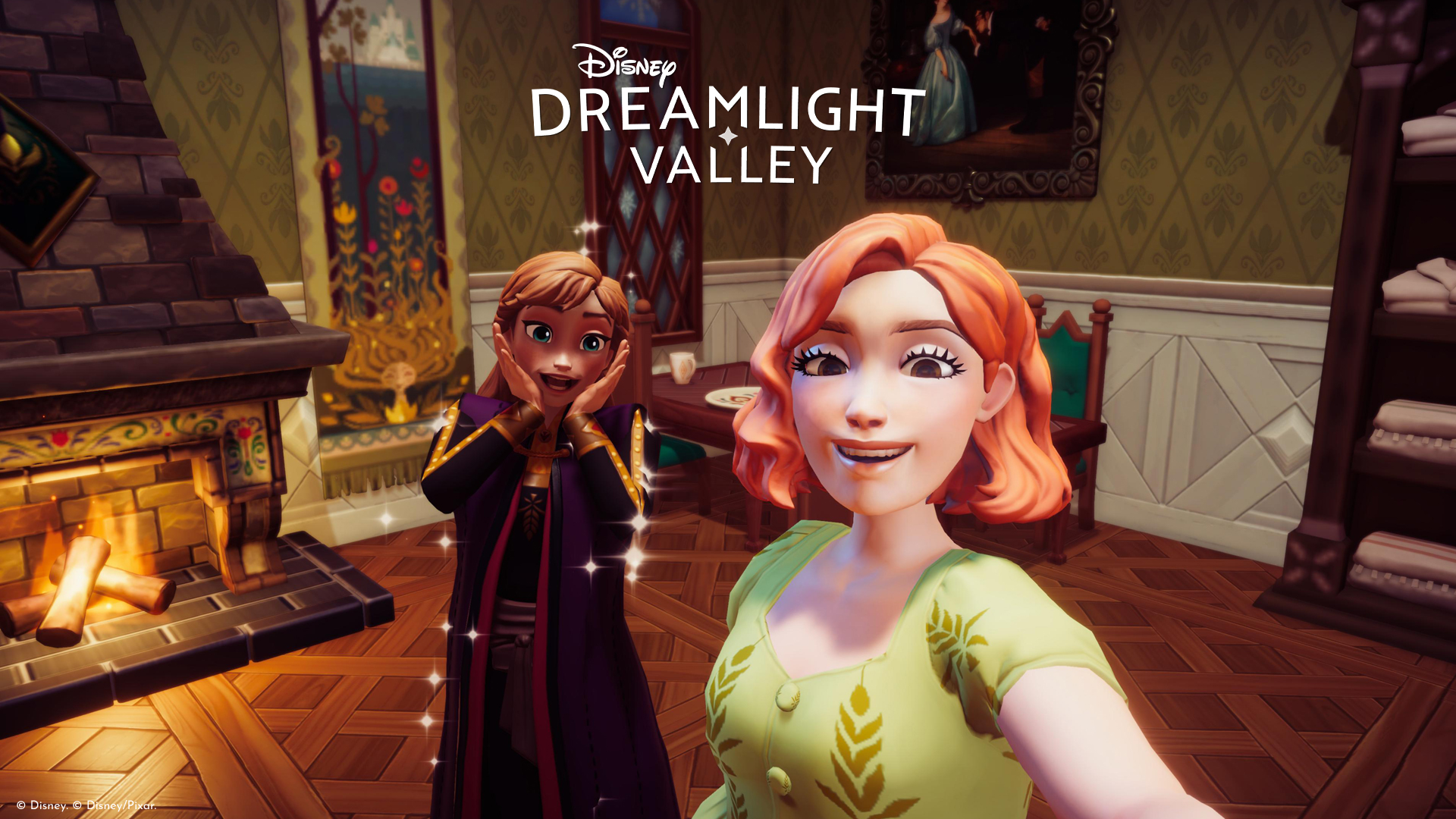 Disney Dreamlight Valley ready to say cheese in #DisneyDreamlightValley with your favorite Disney and Pixar characters
