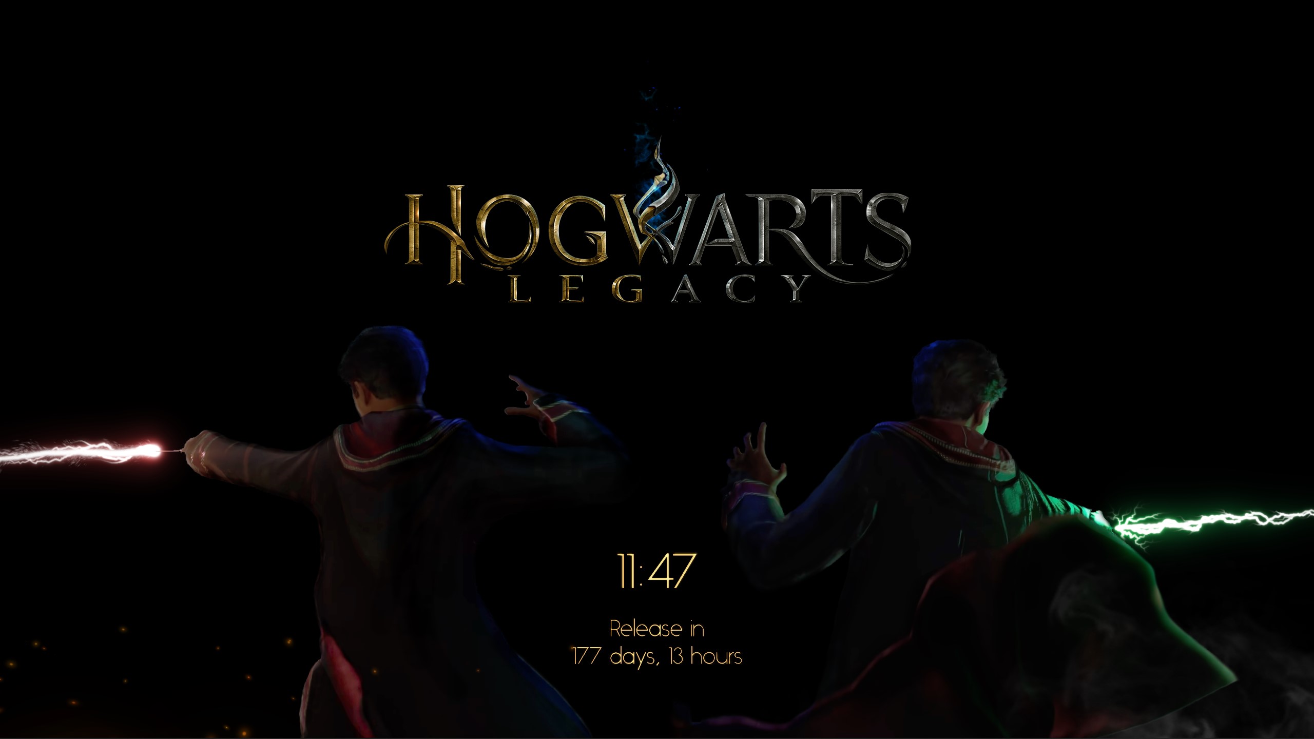 Hogwarts Legacy Wallpaper (with release countdown, Wallpaper Engine, 2560x1440). Might put a 21:9 version in the workshop soon. Hope you enjoy!