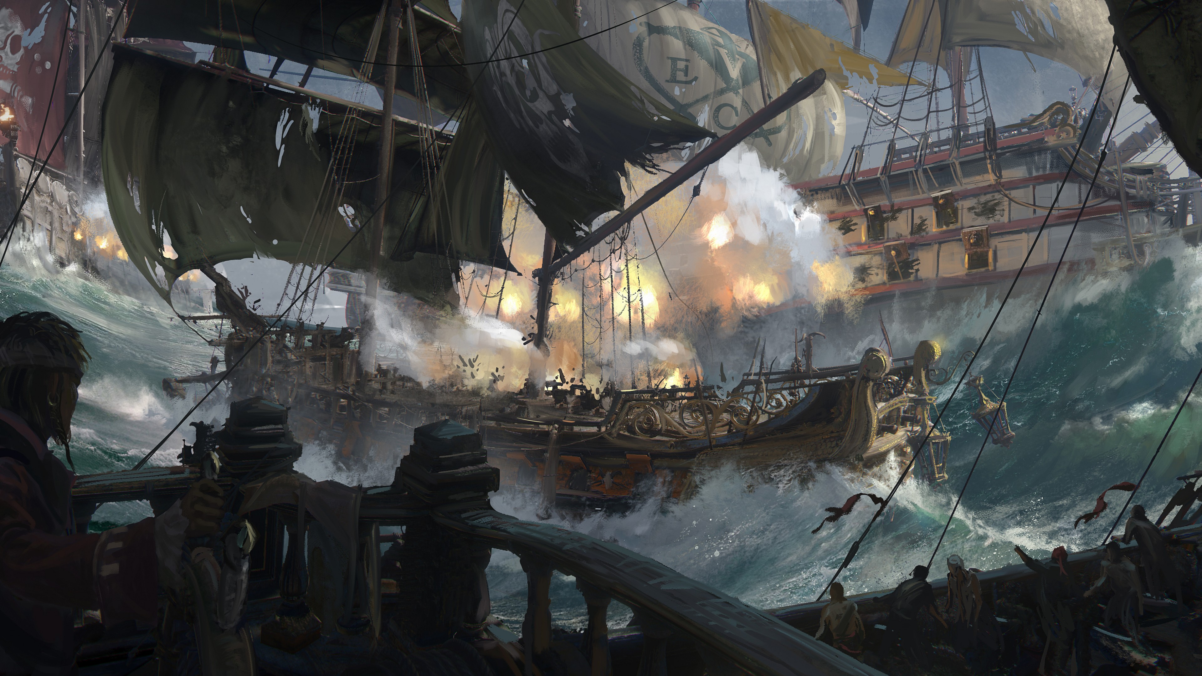 Wallpaper Skull & Bones, E3 artwork, 5K, Games