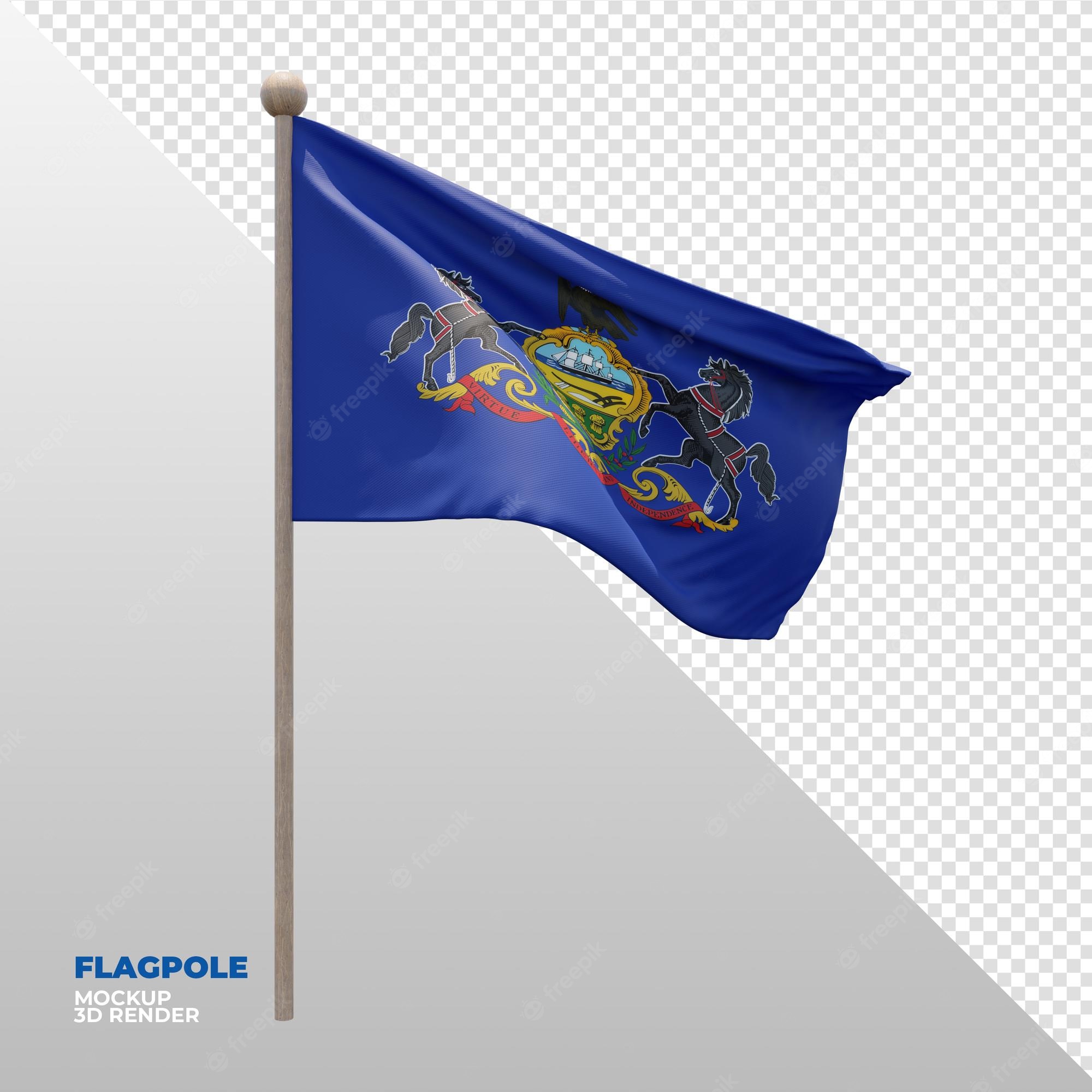 Pennsylvania Flag Image. Free Vectors, & PSD