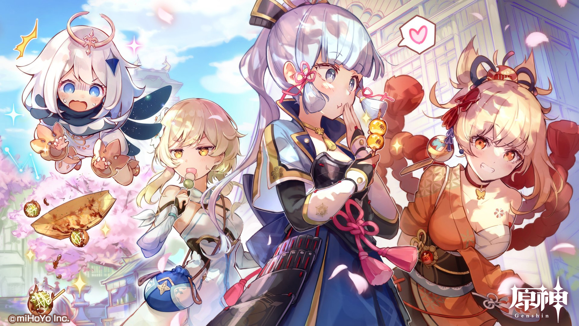 Zeniet Inazuma with Ayaka and Yomiya #GenshinImpact #原神